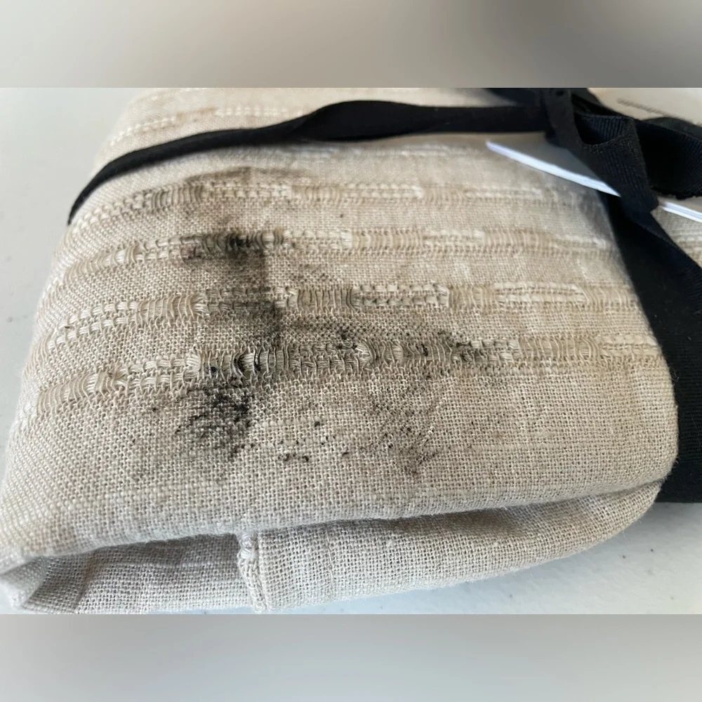West Elm Reese Linen Cotton Euro Shams in Sand #3